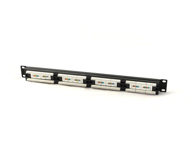 Digitus Patch panel 19" 24 porty, kat.5e, U/UTP, 1U, czarny (komplet - 1380467 - zdjęcie 2